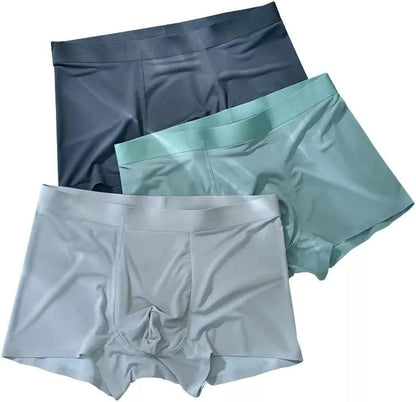 Men's Ice Silk Briefs Boxers (Pack of 3)